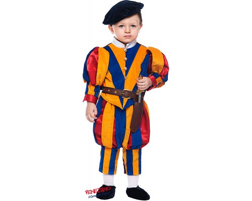 Costume di carnevale GUARDIA SVIZZERA NEONATO
